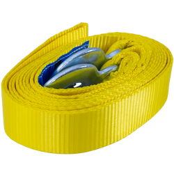 Cuerda de remolque con ganchos UNITRAILER correa de remolque 5m/50mm/6t amarilla