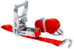 Cinta transportadora UNITRAILER roja de 4 m/25 mm/1 t con tensor