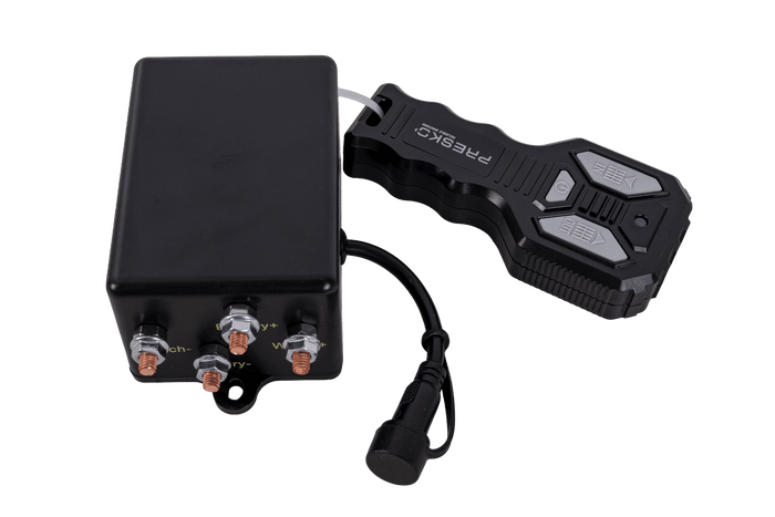Cabrestante eléctrico para remolque PRESKO T-REX 3.5 12V 1590kg con cable de acero de 12m