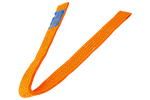 Juego de cuatro arneses de transporte para remolque UNITRAILER de 1 m/50 mm/4 t, color naranja.
