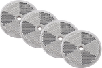 Conjunto: cuatro reflectores blancos fi 60 mm con orificios