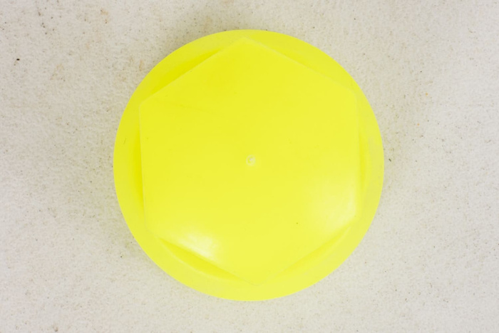 SALIDA Tapa con indicador para tornillos de rueda ALTO FI33 AMARILLO