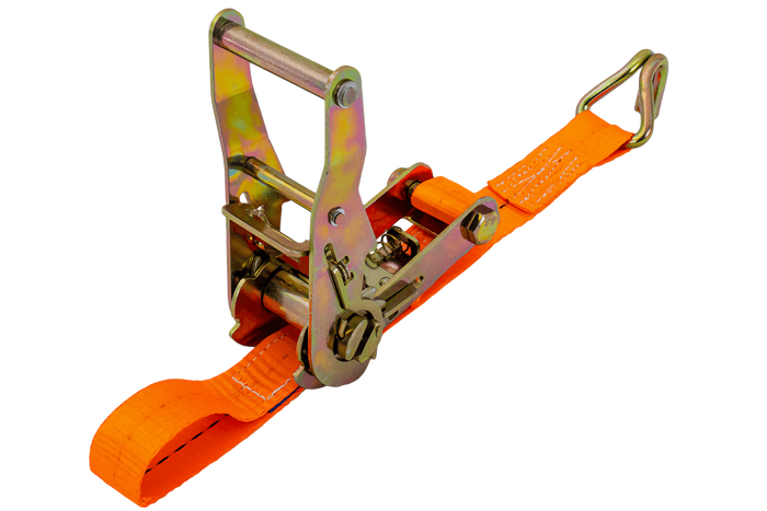 Cinta transportadora UNITRAILER de 4 m/25 mm/1 t de color naranja con tensor