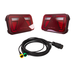 Luces traseras LED ASPÖCK MULTILED IV + arnés ASPÖCK de 4,5 m y 7 pines