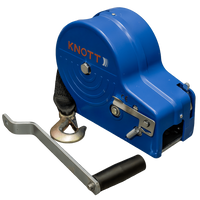OUTLET Cabrestante manual para remolque KNOTT de 1150 kg con correa