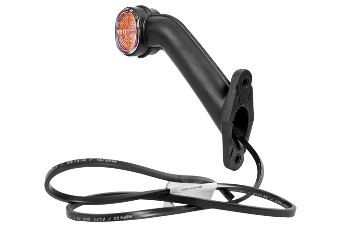 Luz de posición derecha ASPÖCK SUPERPOINT II con brazo de goma y cable lateral.