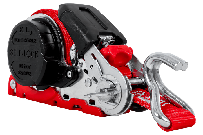 Cinta transportadora retráctil automática FASY de 5 m/25 mm/0,35 t roja