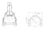 Enganche de bola WINTERHOFF WW 350 RC-K1414 para remolque de 3500 kg con barra de tiro de tubo de 60 mm, hierro fundido.
