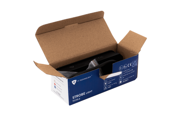 TT Technology TT.173-6 Lámpara de advertencia LED estroboscópica, naranja