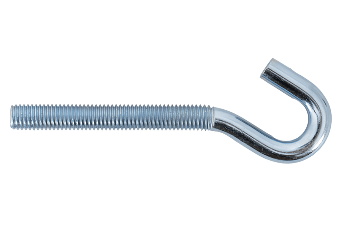Gancho de construcción DROMET HZ M10x120 con extremo abierto (curvado)