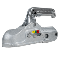 Enganche de bola WINTERHOFF WW 30-K+Z para remolque de 3000 kg con barra de tiro de tubo de 35-51 mm, hierro fundido.