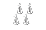 Juego de cuatro soportes extensibles ProPlus 360803 estabilizador para remolques de 3600 kg y 430 mm.