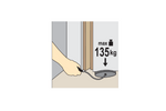 Cojín de montaje YATO YT-67380, capacidad de carga 135 kg.