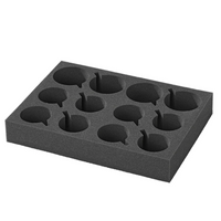 Soporte para vasos y tazas ProPlus 761472PM para caravana, de espuma suave, con capacidad para 12 vasos.