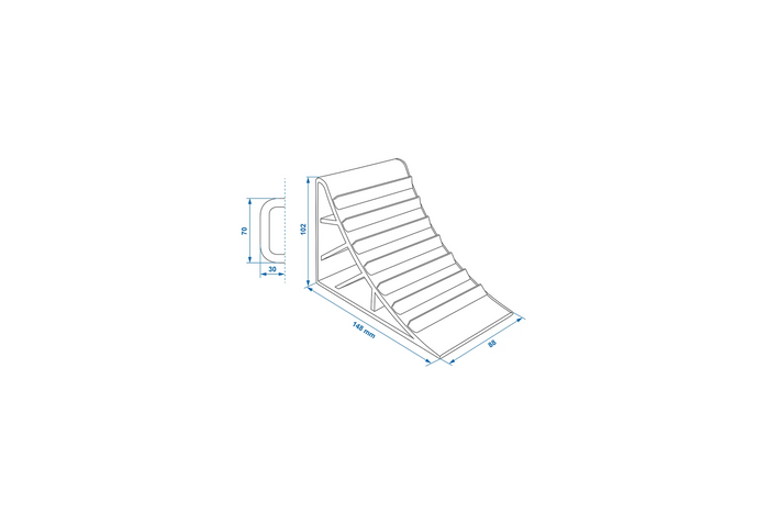 Juego de dos calzos para ruedas ProPlus 341347 h:102mm 4000kg