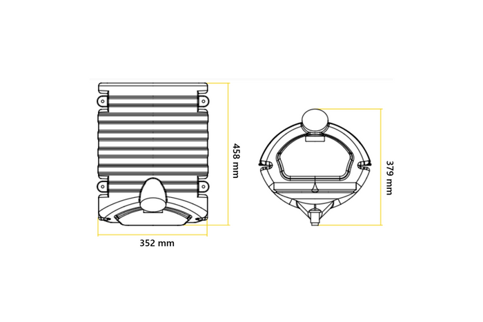 Tanque de agua de 30 l con asas LOKHEN set para remolque de autobús con dispensador de jabón