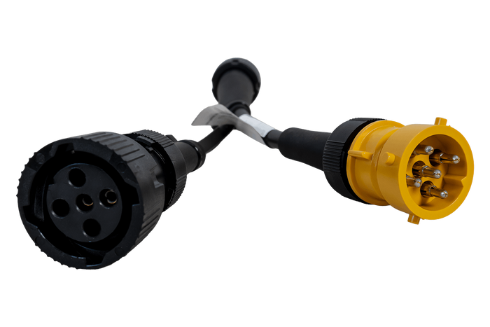 Adaptador de bayoneta ASPOCK de 5 pines con ramal para luz antiniebla y luz de marcha atrás de 0,1 m