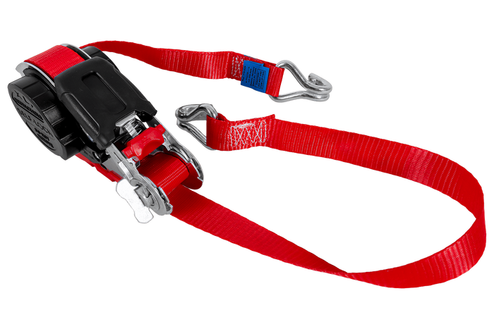 Cinta transportadora retráctil automática FASY de 5 m/25 mm/0,35 t roja
