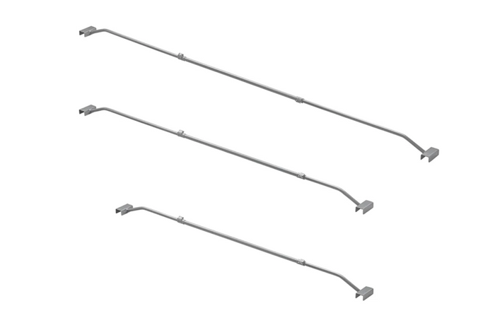 Soporte plano para lona para remolque ProPlus 340918V01 ajustable de 152 a 220 cm.