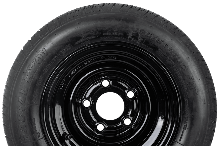 Rueda reforzada para remolque LINGLONG TIRE 195/55 R10C 98/96N UNITRAILER RIM negro 6Jx10"H2 5x112 ET:-4
