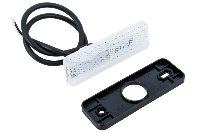 Luz de posición LED HORPOL LD 2434, universal, blanca, delgada