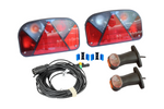 Juego de luces: luces traseras ASPÖCK + luces de posición laterales ASPÖCK + arnés MANTES 7m 7-PIN + conectores rápidos