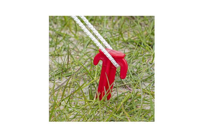 Juego de seis estacas para tienda de campaña ProPlus 364824, estacas de plástico para sujetar vientos, 19 cm.
