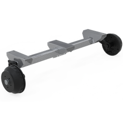 KNOTT VGB18 eje frenado para remolque / grúa 1800kg 1140/1248mm 1700mm 5x112