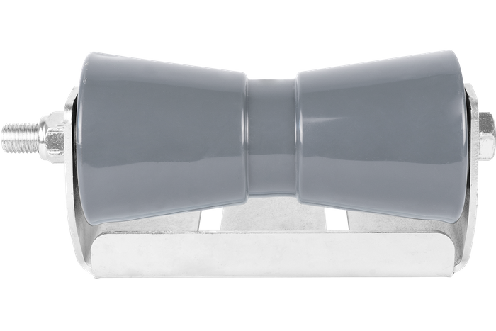 Rodillo de quilla inferior gris con montaje RKZ/P