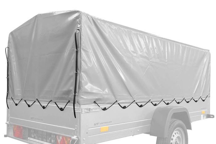Funda para bastidor h-800 Lona UNITRAILER para remolque 264x125cm GARDEN 264 KIPP y EXPERT PLUS 2612
