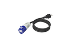 Adaptador con enchufe con toma de tierra y toma CEE de 16 A ProPlus 373527DE, cable de 150 cm.