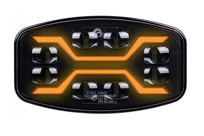 Reflektor drogowy LED X-SPIDER + poz /strobo amber
