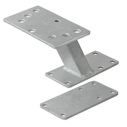 ProPlus 342643 Soporte de montaje para rueda de repuesto de remolque, ángulo de 8 a 16"
