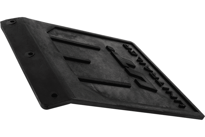 Guardabarros de goma UNITRAILER, cubierta de guardabarros doblada, 185/233 mm