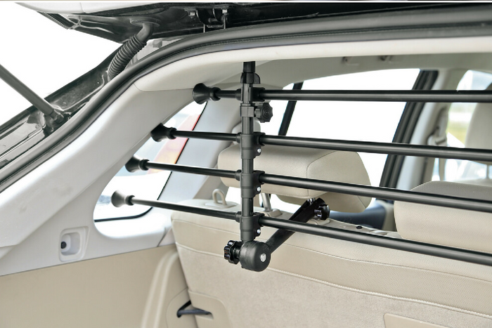 Mampara de maletero LAMP GRG-9 Barrera compacta para perros y equipaje 85-140cm