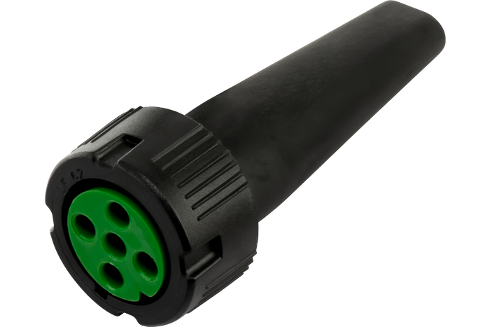Conector ASPÖCK5-PIN bayoneta para pilotos traseros 12V verde