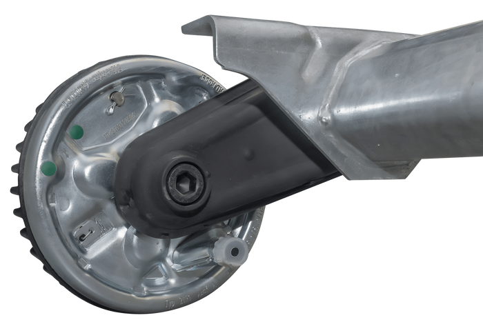 AL-KO COMPACT eje frenado para remolque / grúa 1500kg 1260mm 1630mm 5x112