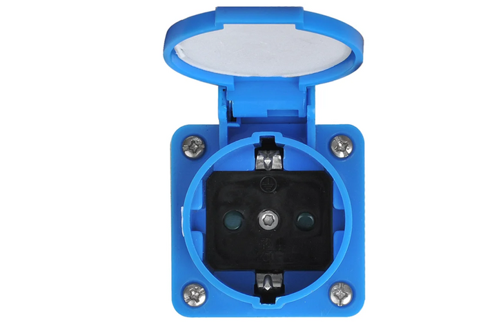 Adaptador ProPlus 373519 de enchufe CEE a toma de corriente con conexión a tierra.
