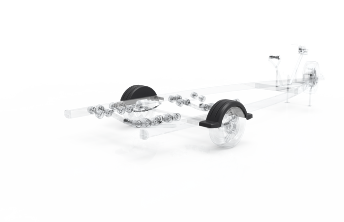 Guardabarros para remolque de barco 13-14" DOMAR D20422 paso de rueda 950/240mm