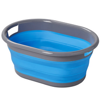 Cesta de lavandería plegable ProPlus 370311 para caravanas y viajes, 17 litros.