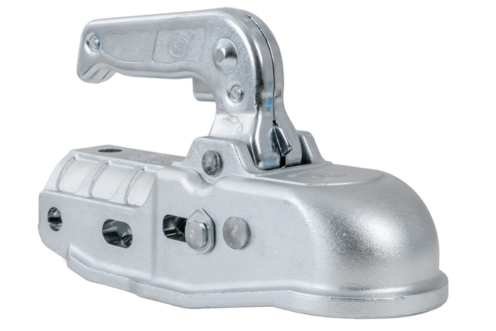 Enganche de bola STEELPRESS BC-3000C-00-00+Z2 para remolque de 3000 kg con barra de tiro de tubo de 35-50 mm, fundición gris