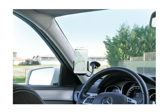 Soporte para teléfono TECNO ARM 2 LAMP con montaje con ventosa