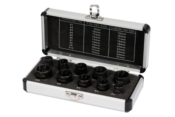Extractores de tornillos YATO YT-06031 9-19mm 10uds.
