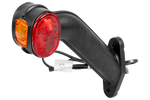 Luz de posición izquierda ASPÖCK SUPERPOINT II con brazo de goma y cable lateral.
