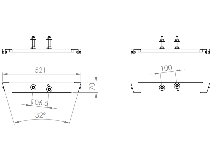 Soporte de rueda para PRO BRAKE - PREMIUM +