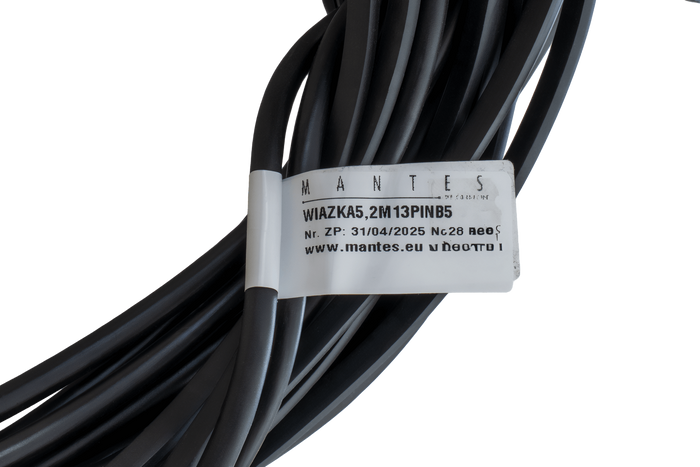 Instalación eléctrica MANTES, arnés de remolque, 5,2 m, enchufe de 13 pines, bayonetas de 2 x 5 pines