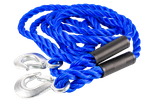 Cuerda de remolque con ganchos Correa de remolque LAMPA 4m/18mm/5t azul