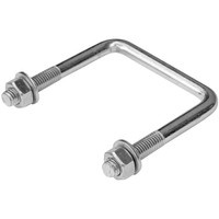 U perno con arandelas y tuercas M12 65/82/65
