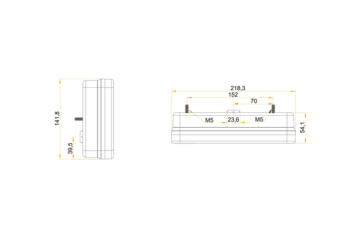 Luces traseras HORPOL LZT471+LZT470 7 funciones izquierda+derecha