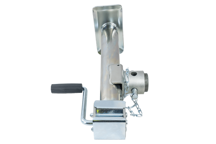 Soporte extensible con adaptador UNITRAILER TJ5001+TJ5002A para remolque de plataforma plana de 1300 kg (364-614 mm)